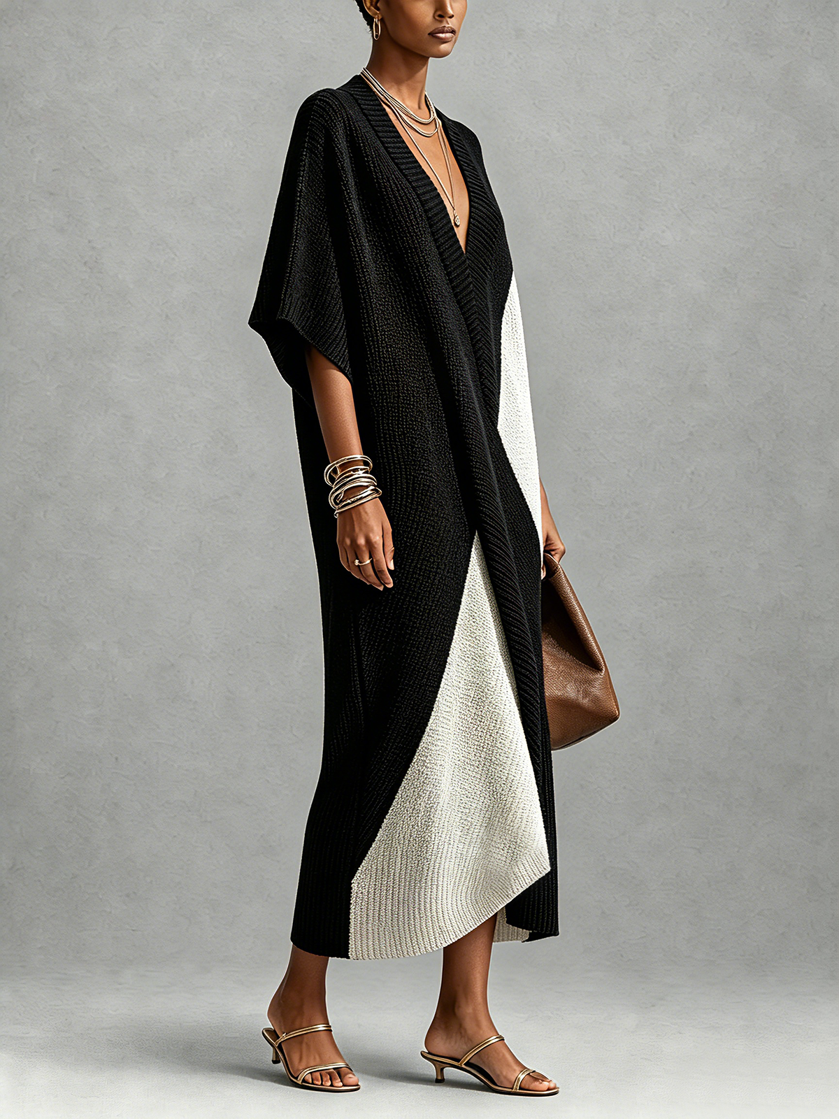Véra™ | Robe Ébène et Ivoire