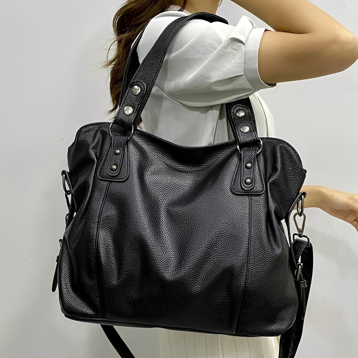 Erika™ | Grand sac à main en cuir pour femmes