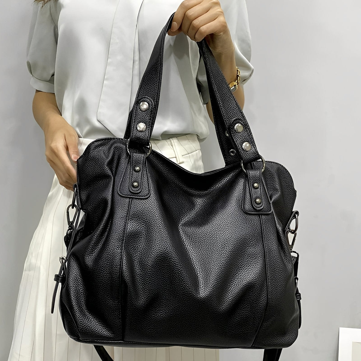 Erika™ | Grand sac à main en cuir pour femmes