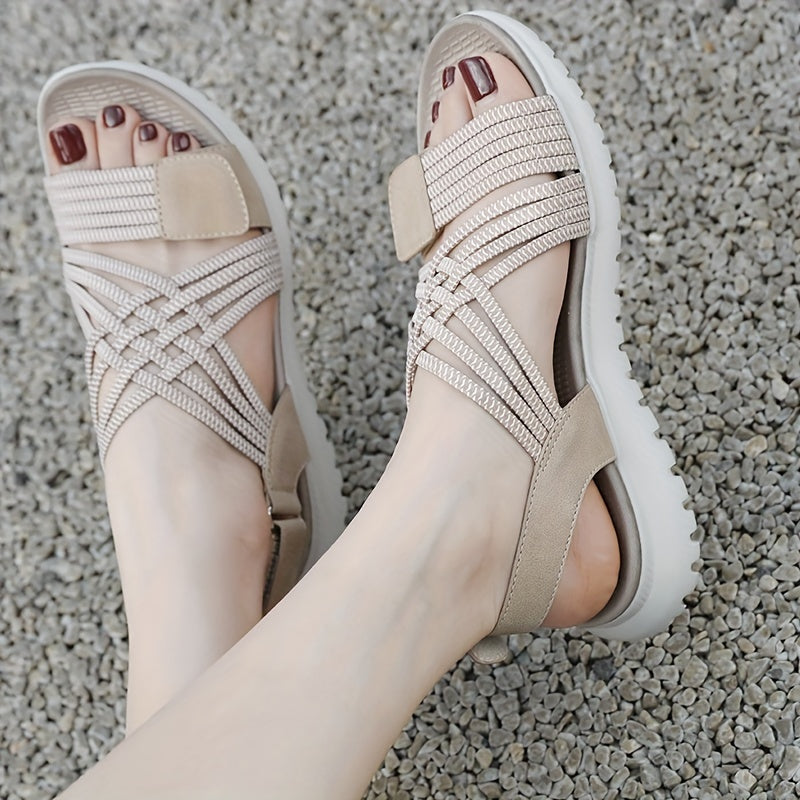 Soline™ | Sandales Sport-Chic à Semelle Haute