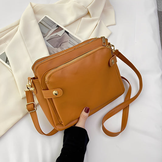 Michaela™ |  Sac en cuir classique pour femmes avec bandoulière