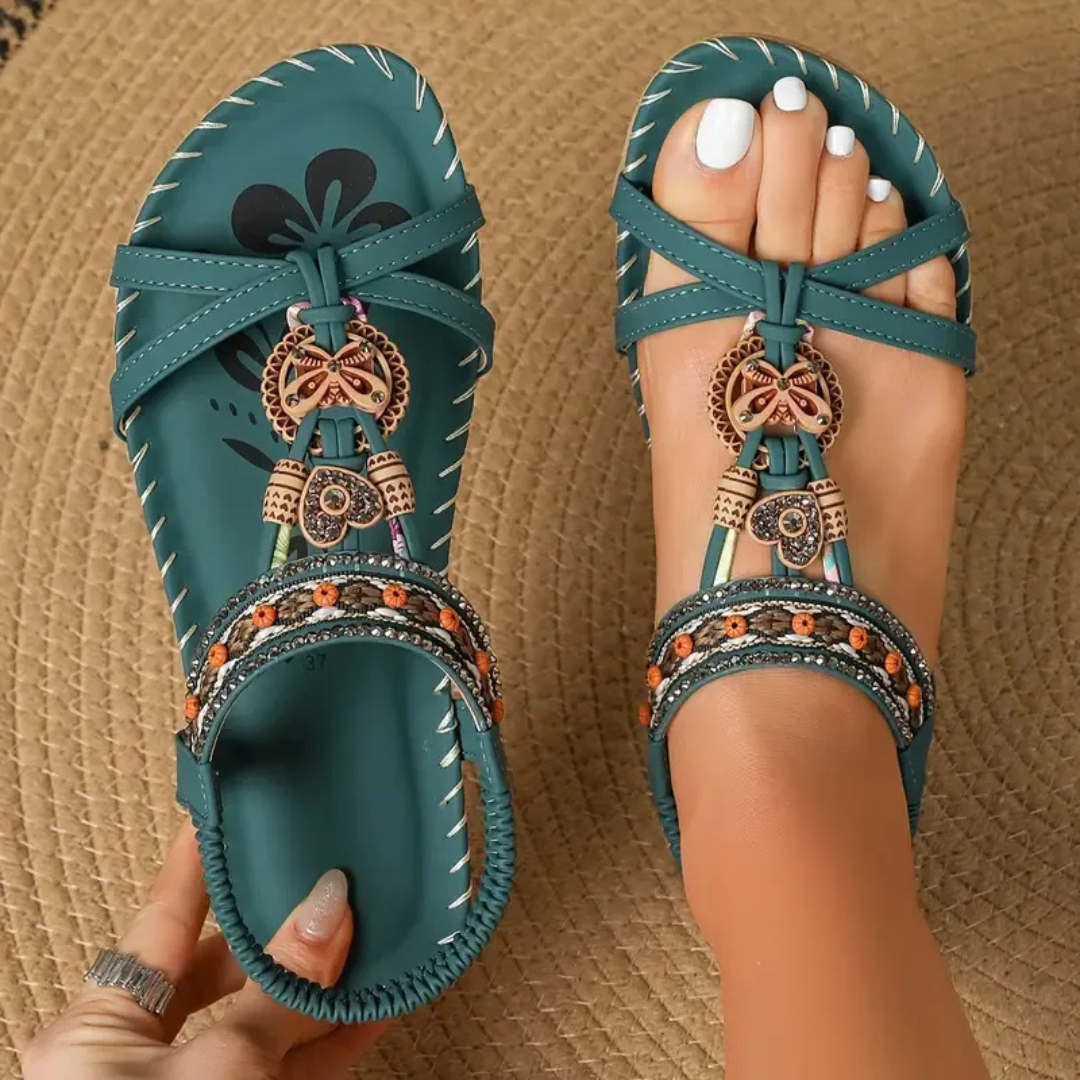 Flora™ | Sandales Style Ibiza Alliant Confort et Élégance
