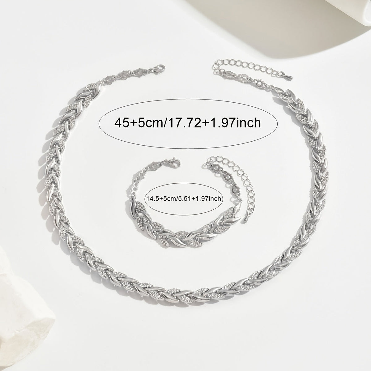 Claudine™ | Pendentif et bracelet en forme de queue de poisson, faits main