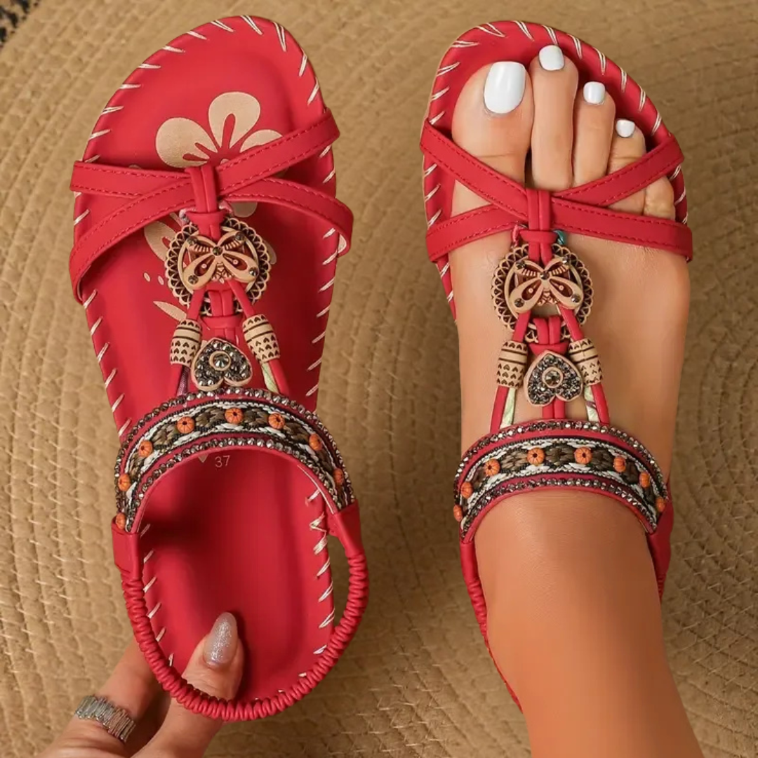 Flora™ | Sandales Style Ibiza Alliant Confort et Élégance