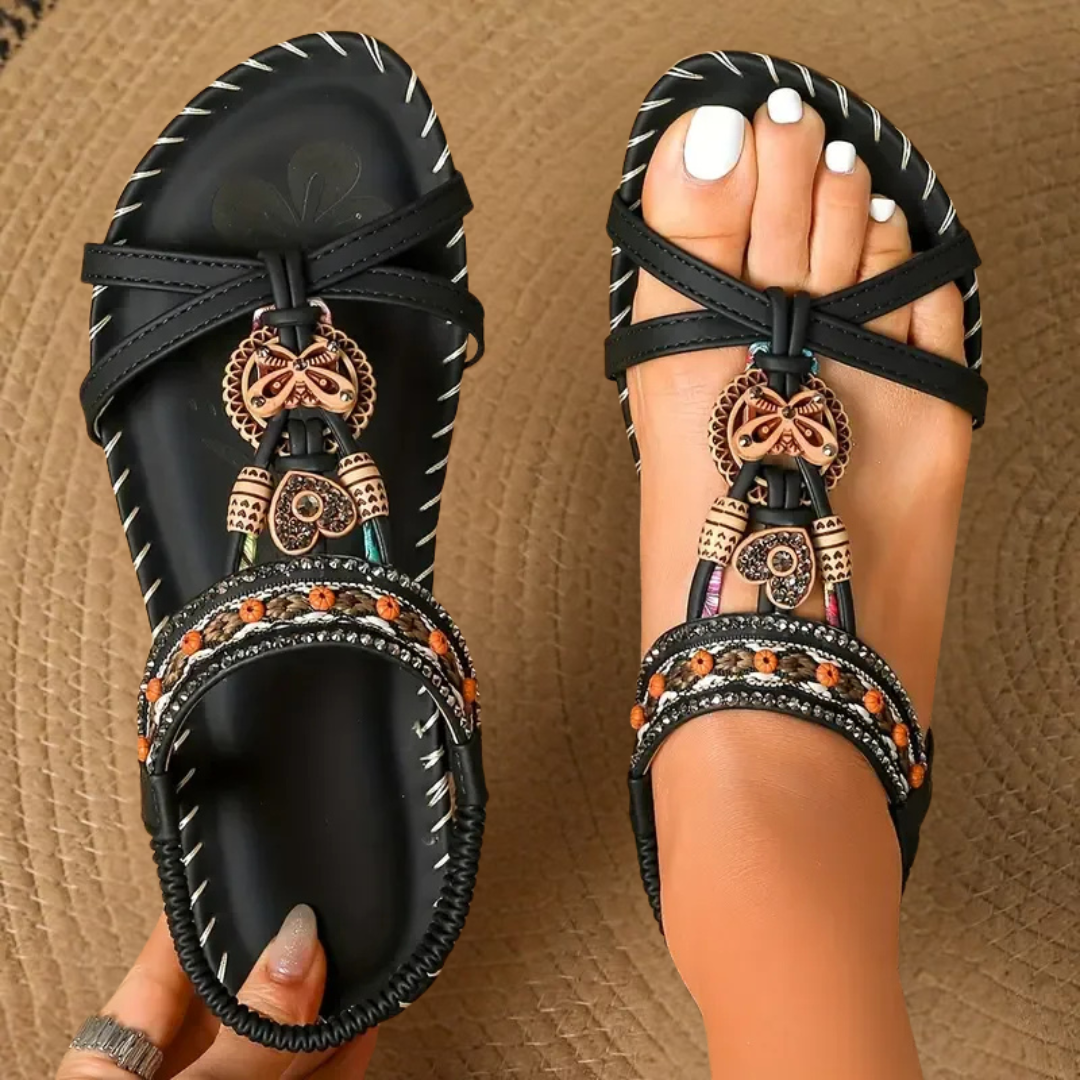 Flora™ | Sandales Style Ibiza Alliant Confort et Élégance
