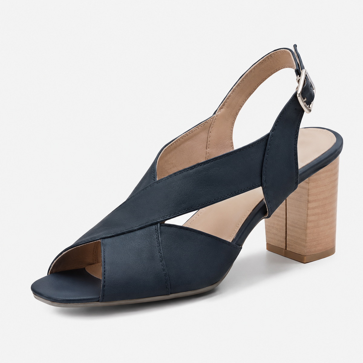Delphine™ | Sandales Élégantes à Talon Carré