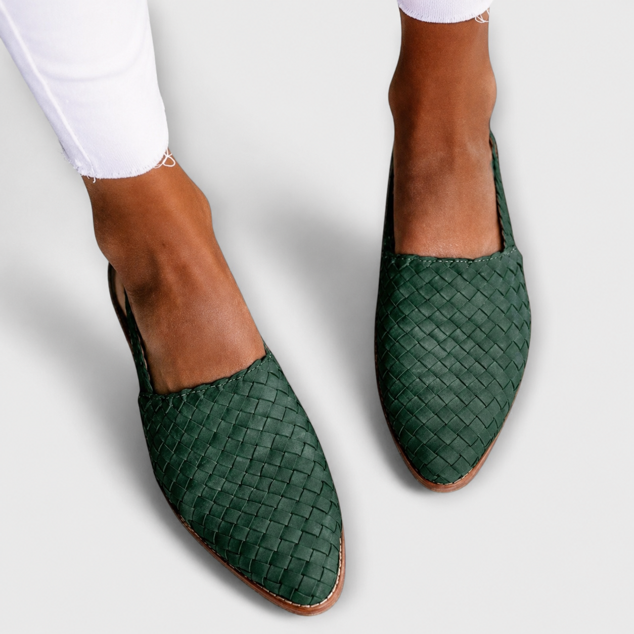 Simone™ | Mocassins Tressés à Bride Arrière