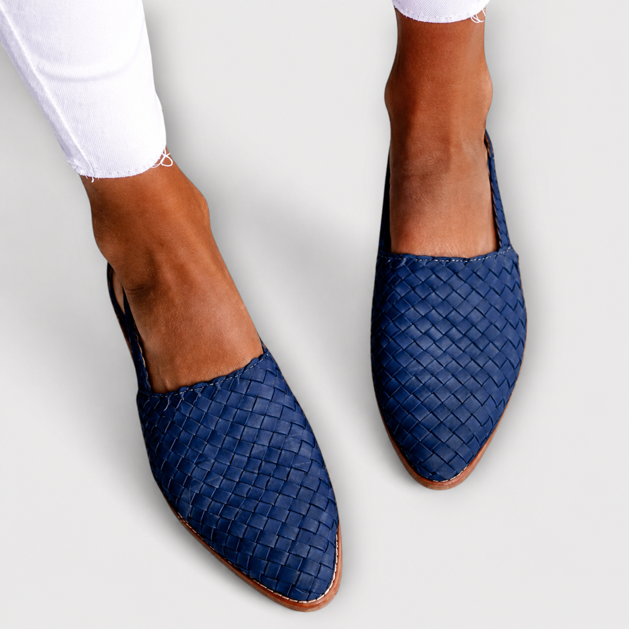 Simone™ | Mocassins Tressés à Bride Arrière