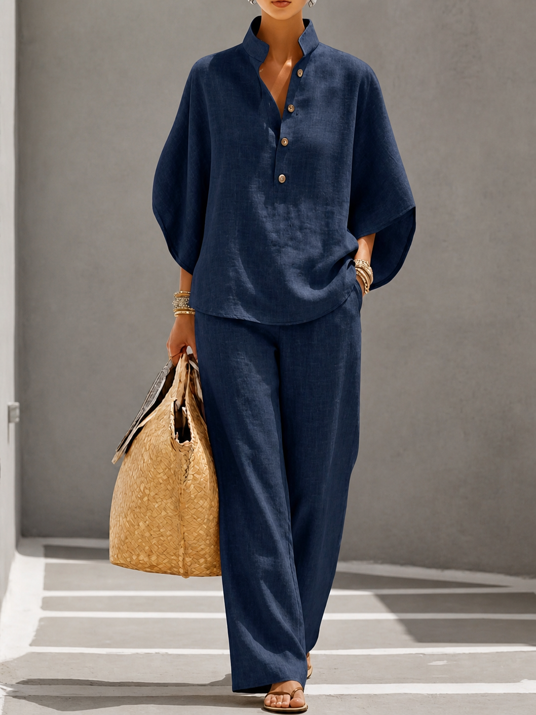Ariel™ | Ensemble 100% Coton · Fluidité & Élégance d'Automne