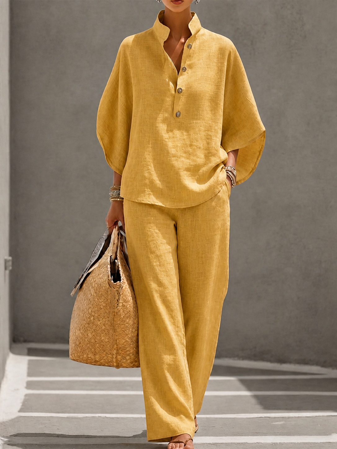 Ariel™ | Ensemble 100% Coton · Fluidité & Élégance d'Automne