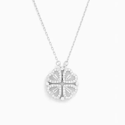 Clémence™ | Collier Trèfle Porte-Bonheur Serti de Cristaux