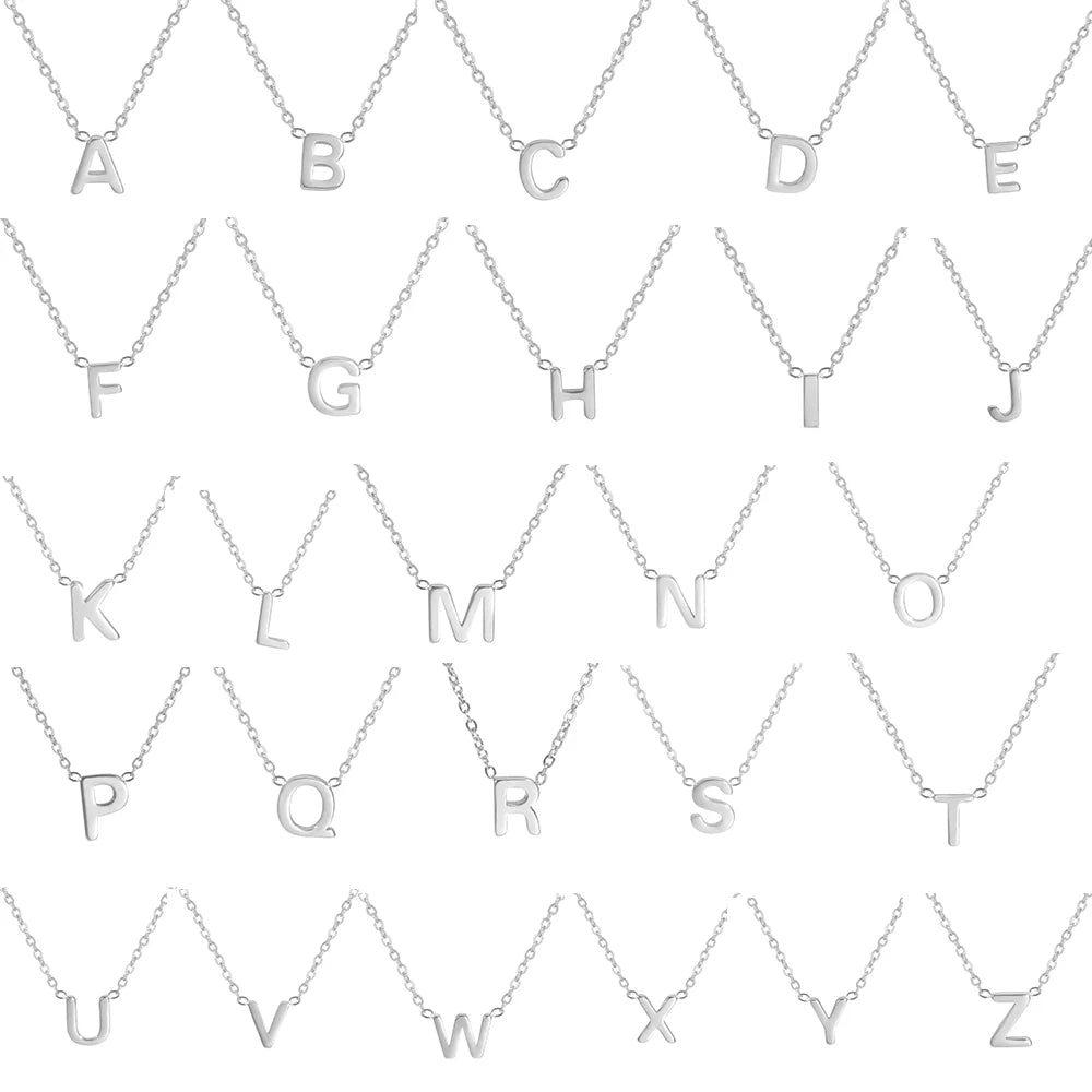 Sandrine™ | Collier Pendentif Alphabet Brillant