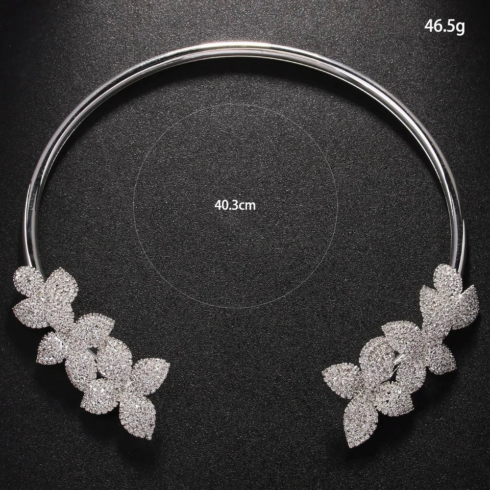Capucine™ | Collier Élégant Fleur en Cristal