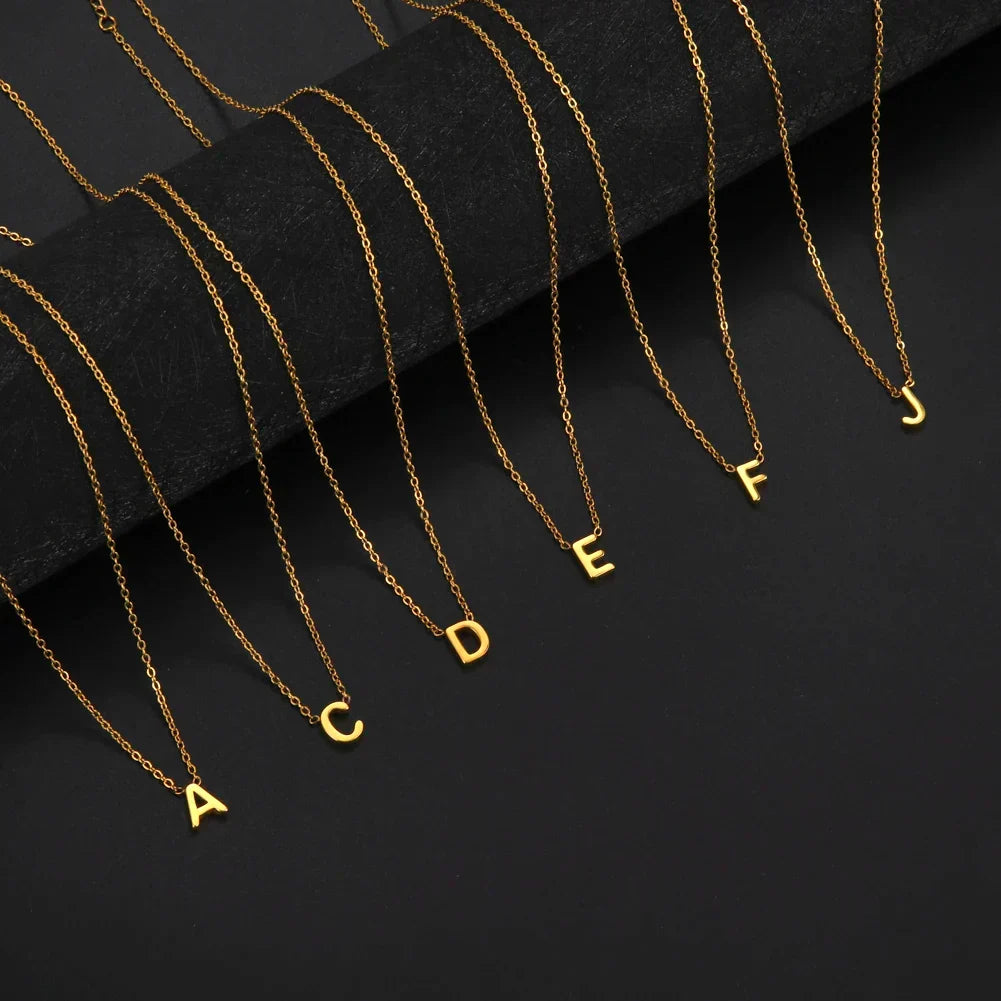 Sandrine™ | Collier Pendentif Alphabet Brillant