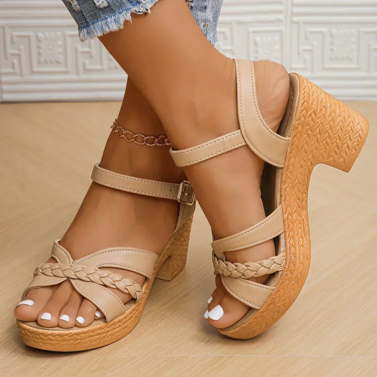 Gianna™ | Sandales Classiques à Talon Moyen