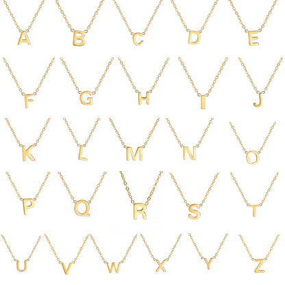 Sandrine™ | Collier Pendentif Alphabet Brillant