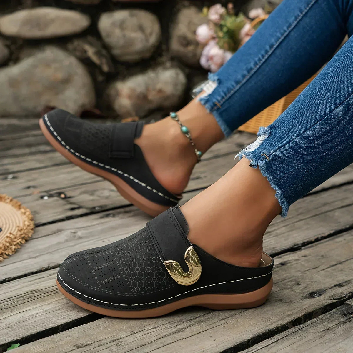 Caprielle™ | Sandales à semelles compensées chic