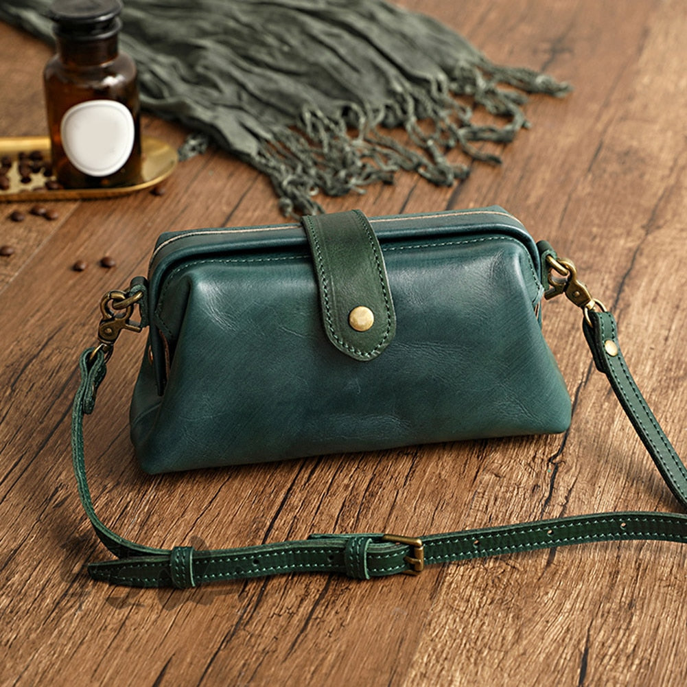 Fabienne™ | Sac en cuir rétro, fait main