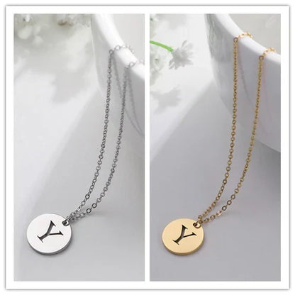 Solène™ | Collier Pendentif Lettre en Or Élégant