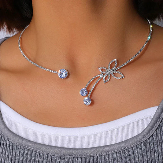 Maëlle™ | Collier Ras-du-Cou Crystal Bloom