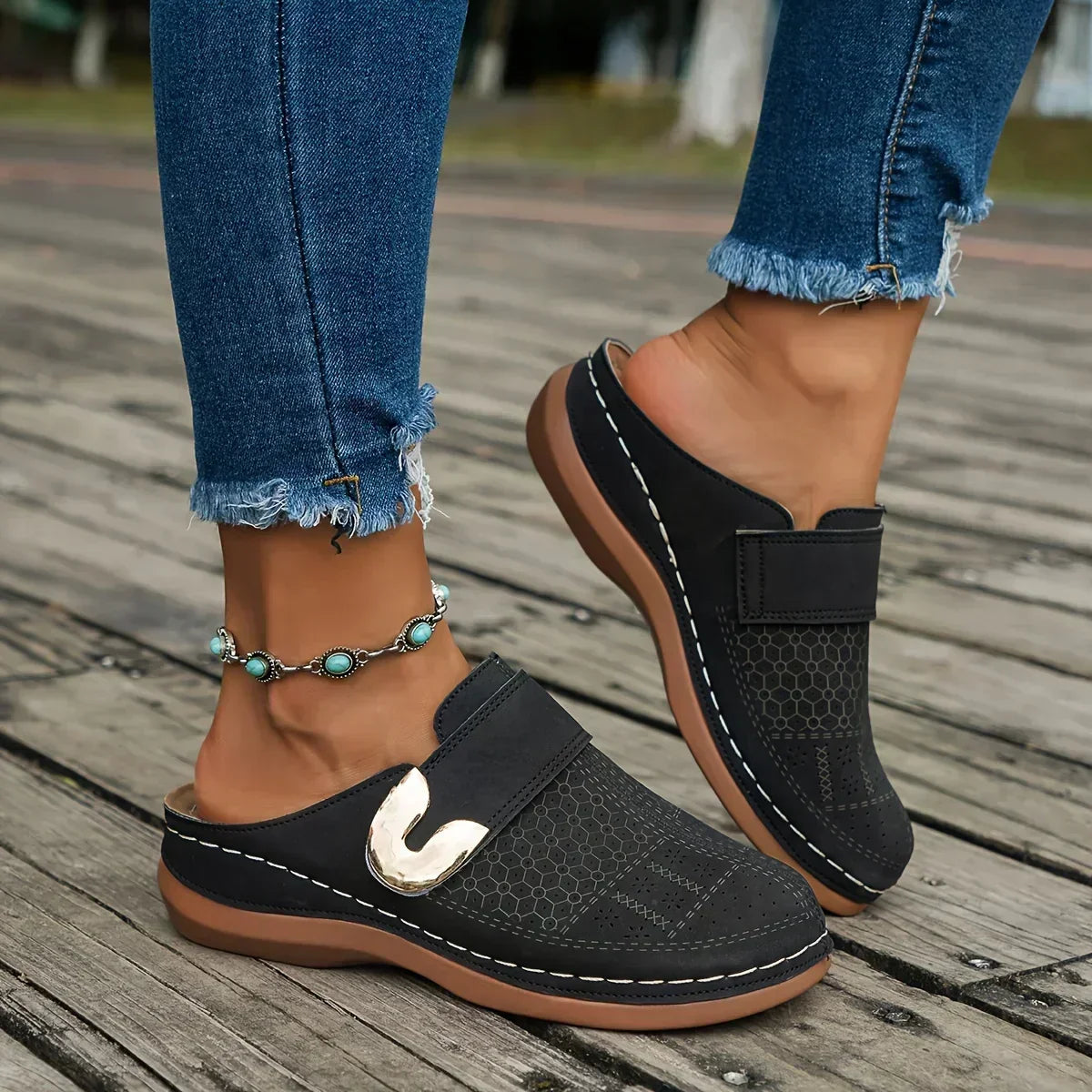 Caprielle™ | Sandales à semelles compensées chic