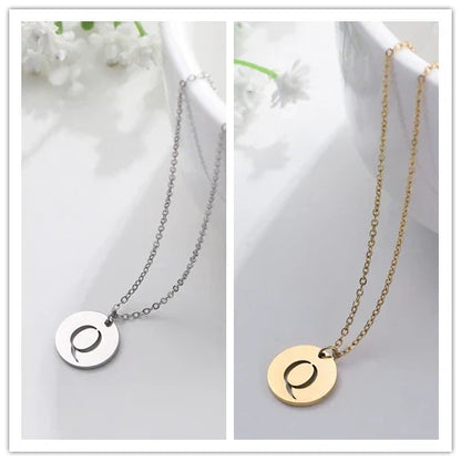 Solène™ | Collier Pendentif Lettre en Or Élégant