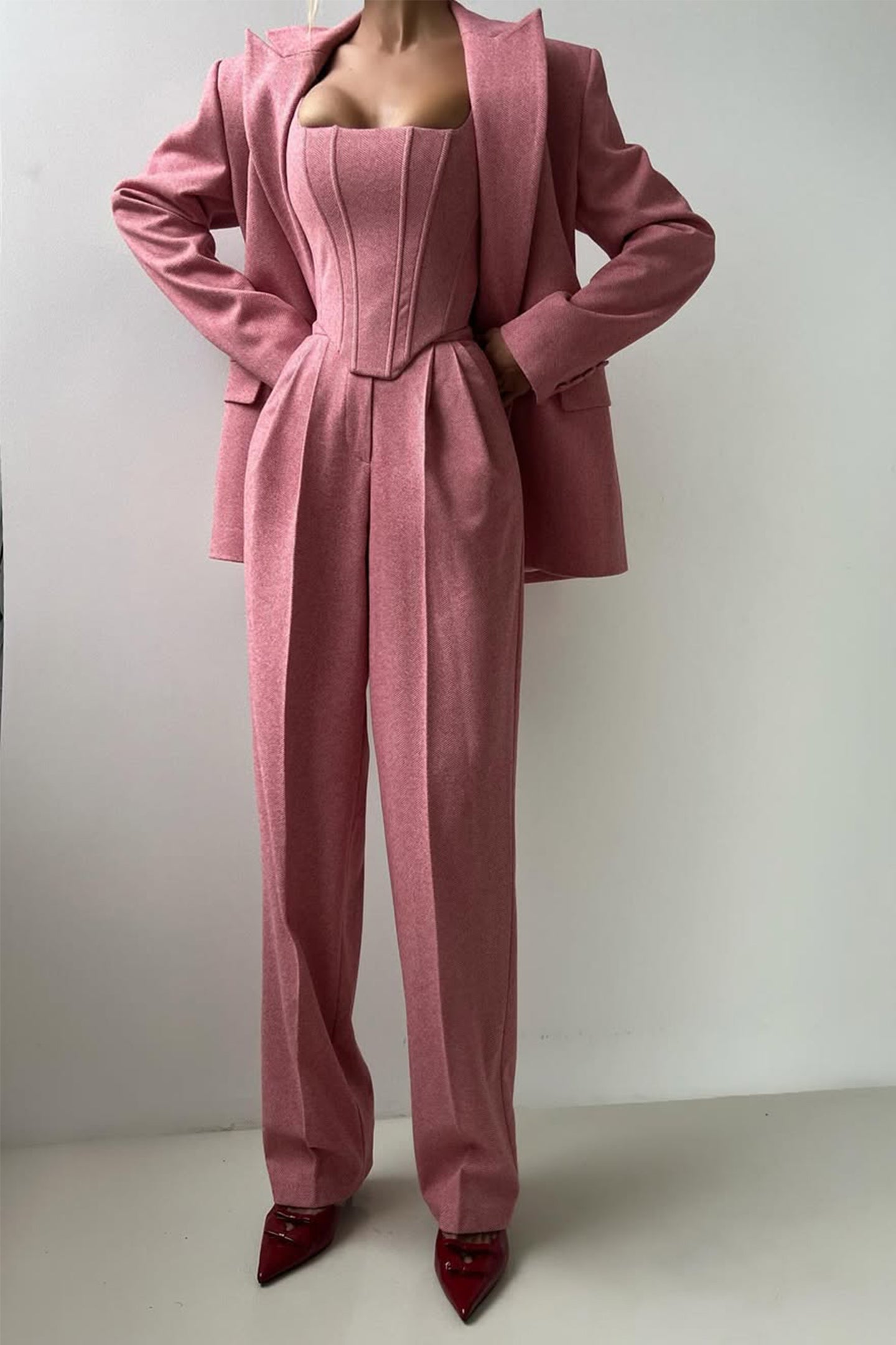 Dolce™ | Ensemble trois pièces avec blazer croisé