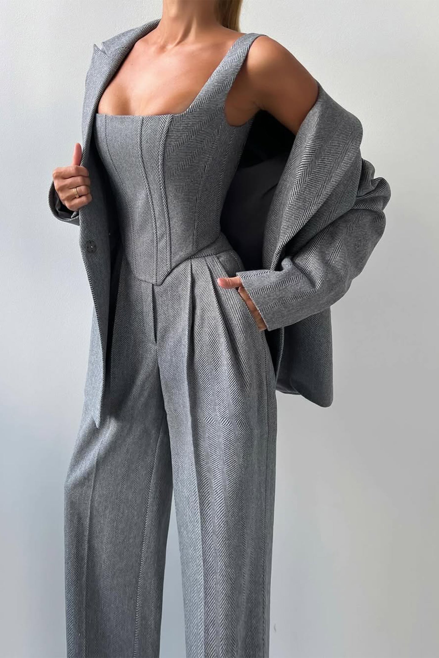 Dolce™ | Ensemble trois pièces avec blazer croisé