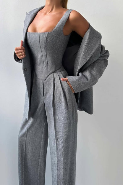 Dolce™ | Ensemble trois pièces avec blazer croisé