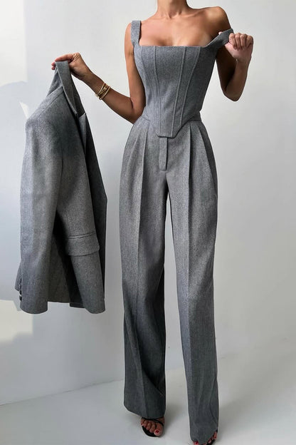 Dolce™ | Ensemble trois pièces avec blazer croisé