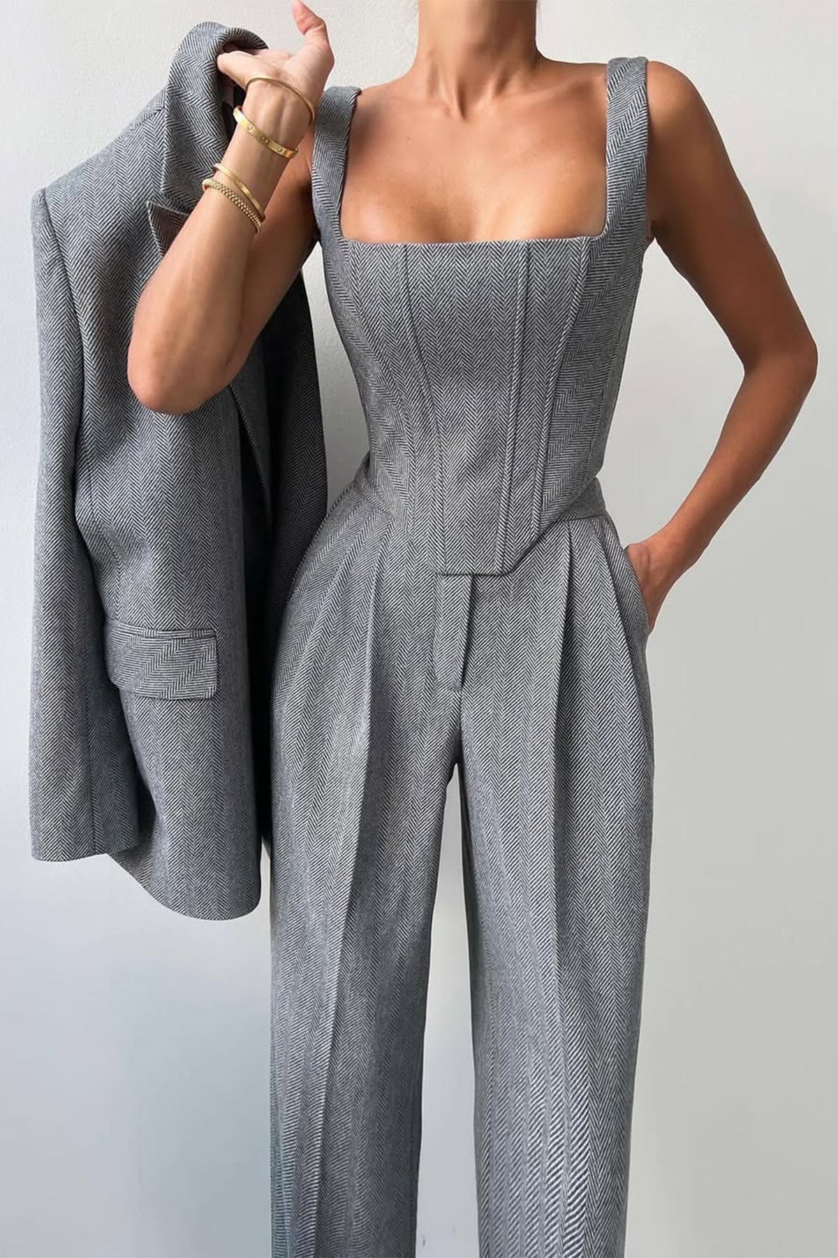 Dolce™ | Ensemble trois pièces avec blazer croisé