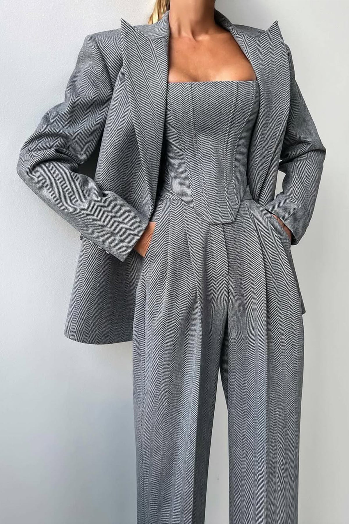Dolce™ | Ensemble trois pièces avec blazer croisé