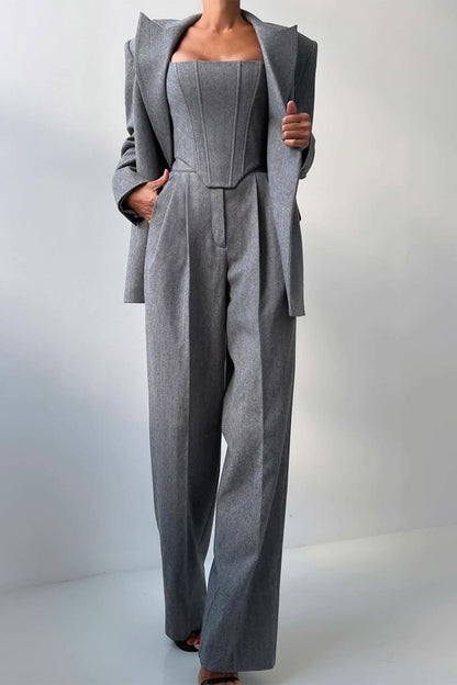 Dolce™ | Ensemble trois pièces avec blazer croisé