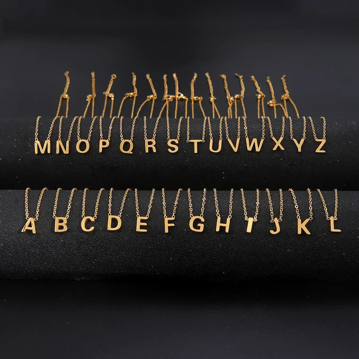 Sandrine™ | Collier Pendentif Alphabet Brillant