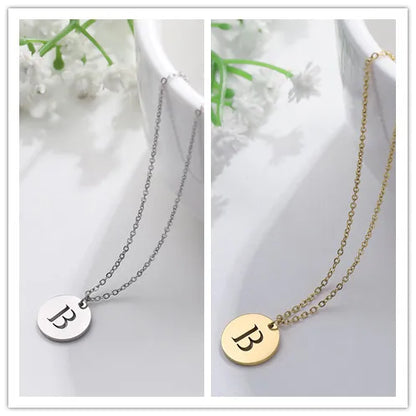 Solène™ | Collier Pendentif Lettre en Or Élégant