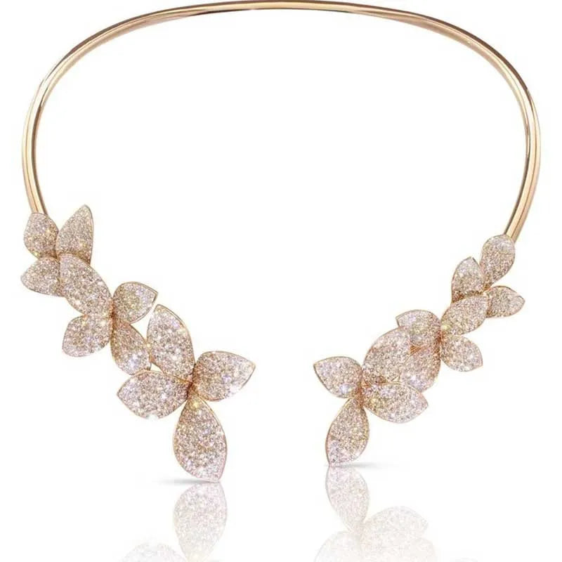 Capucine™ | Collier Élégant Fleur en Cristal