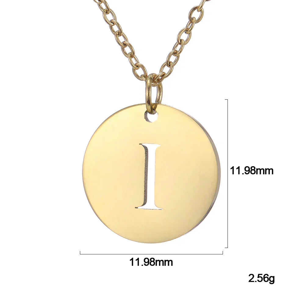 Solène™ | Collier Pendentif Lettre en Or Élégant