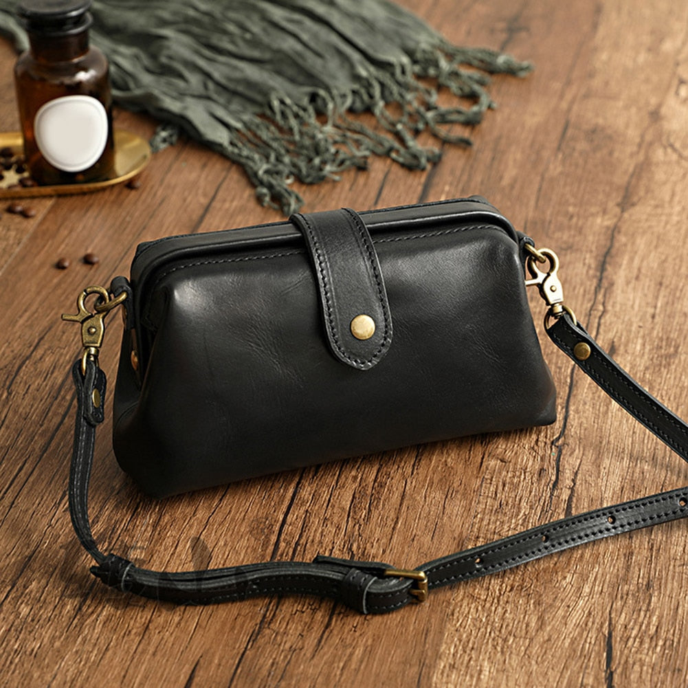 Fabienne™ | Sac en cuir rétro, fait main