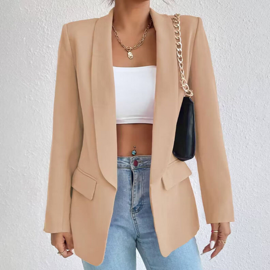 Colette™ | Femmes Manches Longues Ouvert Devant Blazer Elégant