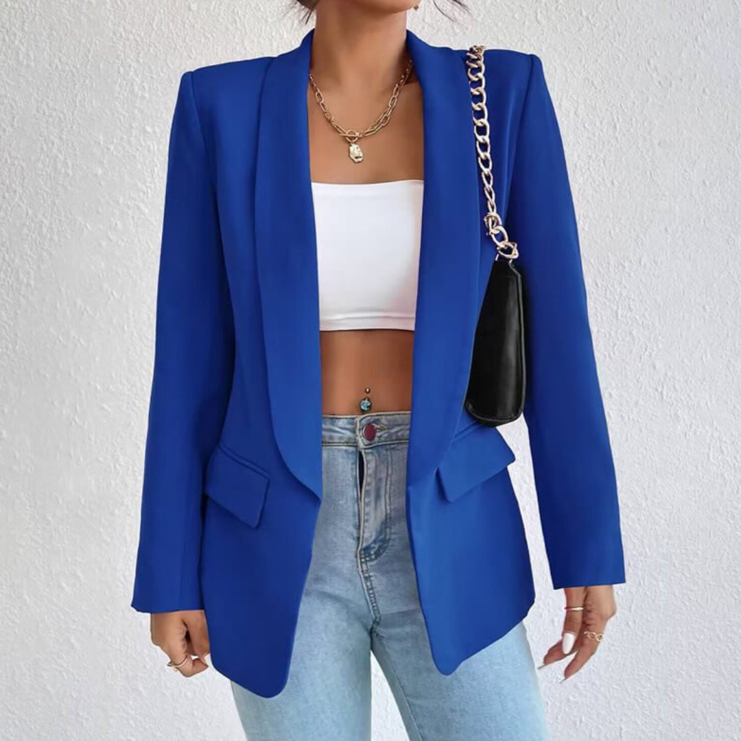 Colette™ | Femmes Manches Longues Ouvert Devant Blazer Elégant