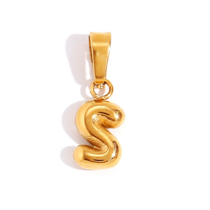 Émilie™ | Collier Lettre Bubble Chic