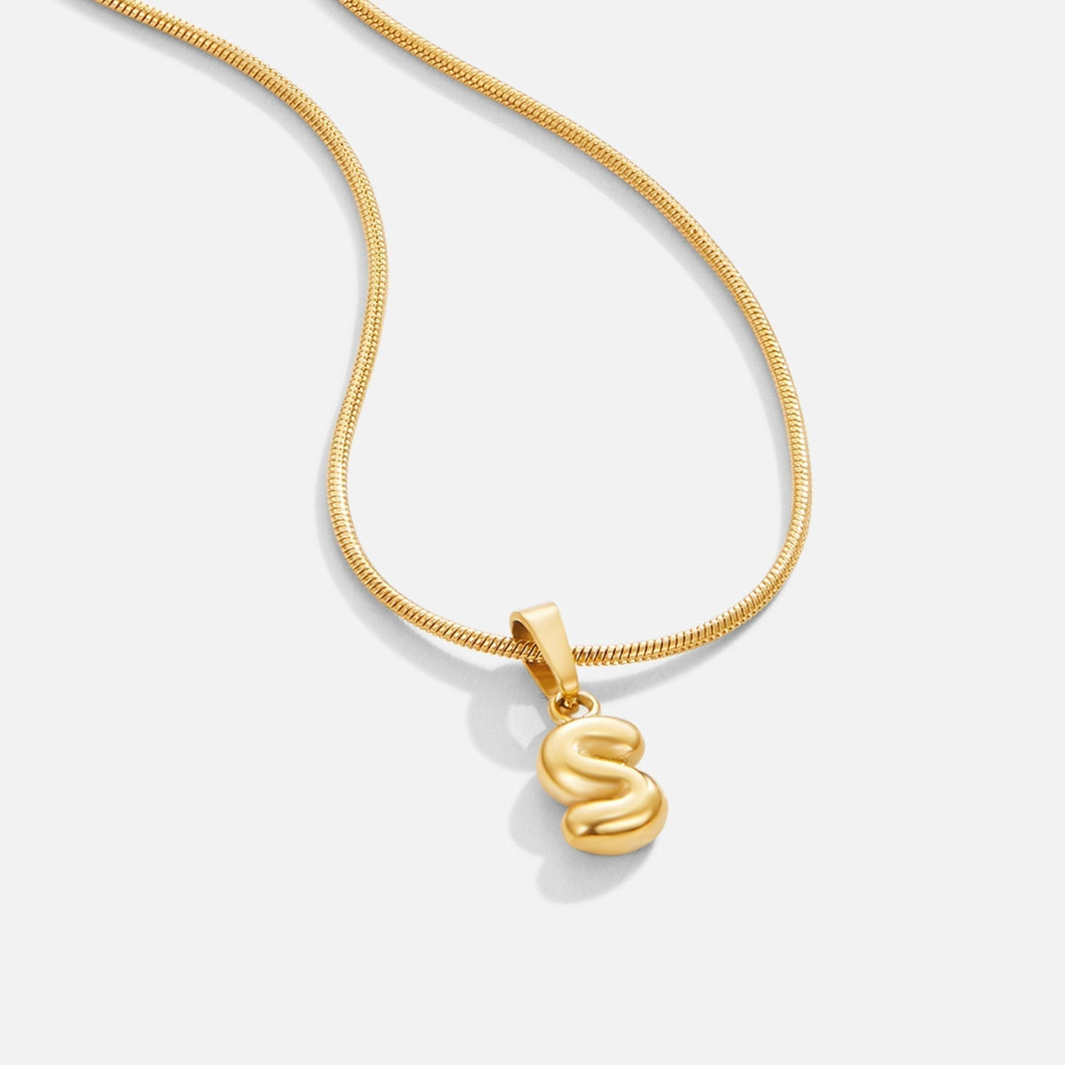 Émilie™ | Collier Lettre Bubble Chic