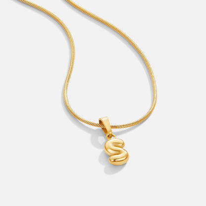 Émilie™ | Collier Lettre Bubble Chic