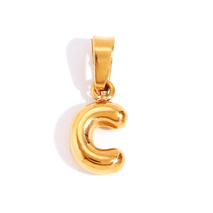 Émilie™ | Collier Lettre Bubble Chic