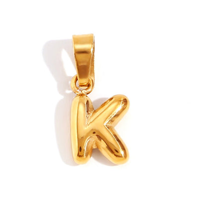 Émilie™ | Collier Lettre Bubble Chic