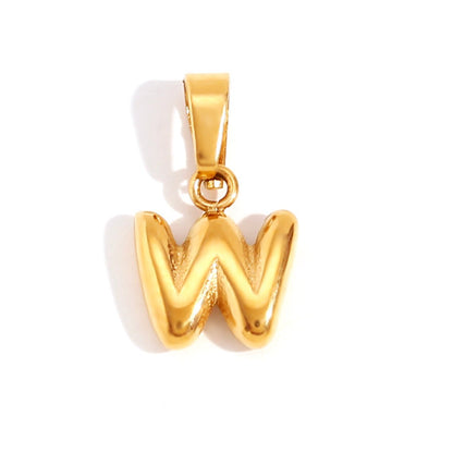 Émilie™ | Collier Lettre Bubble Chic
