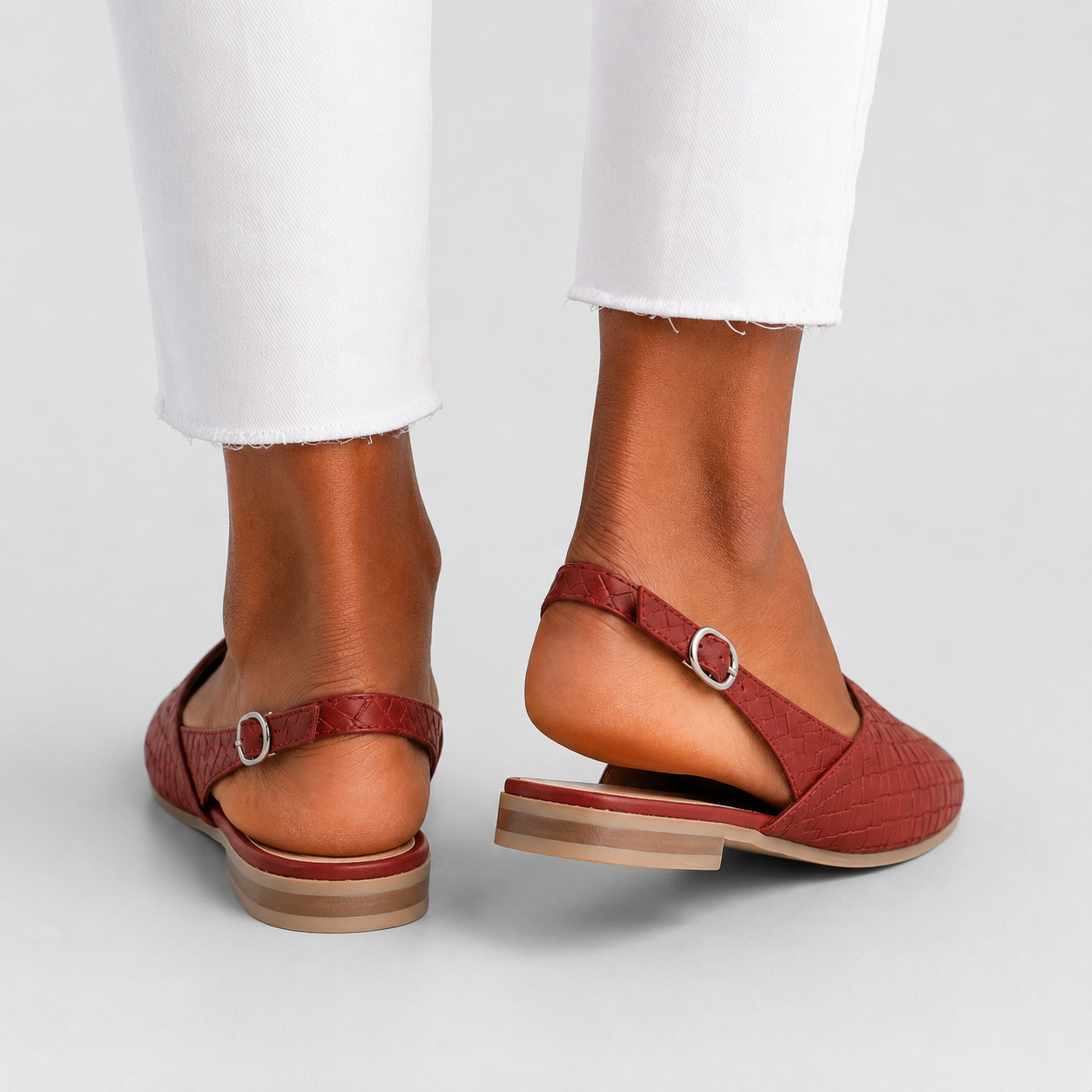 Simone™ | Mocassins Tressés à Bride Arrière