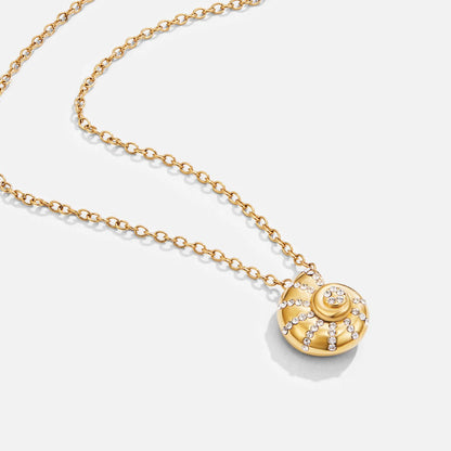 Noémie™ | Collier Pendentif Coquillage en Cristal