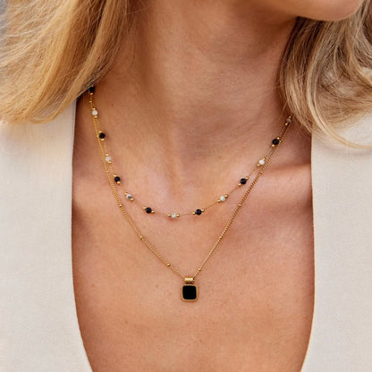 Chloé™ | Collier Élégant à Double Rang