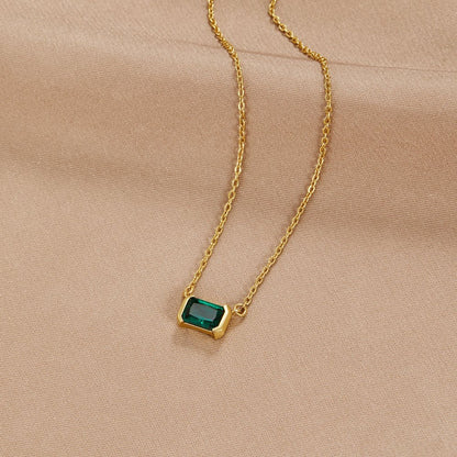 Mathilde™ | Collier Émeraude Délicat
